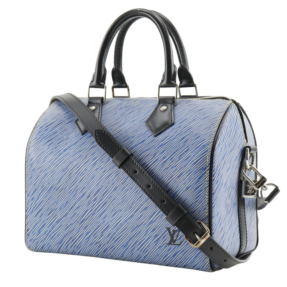 Louis Vuitton M51280 Epi 2WAYShoulder Speedy bandouliere Leather Blue Shoulder Bag