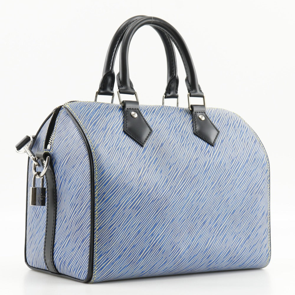 Louis Vuitton M51280 Epi 2WAYShoulder Speedy bandouliere Leather Blue Shoulder Bag