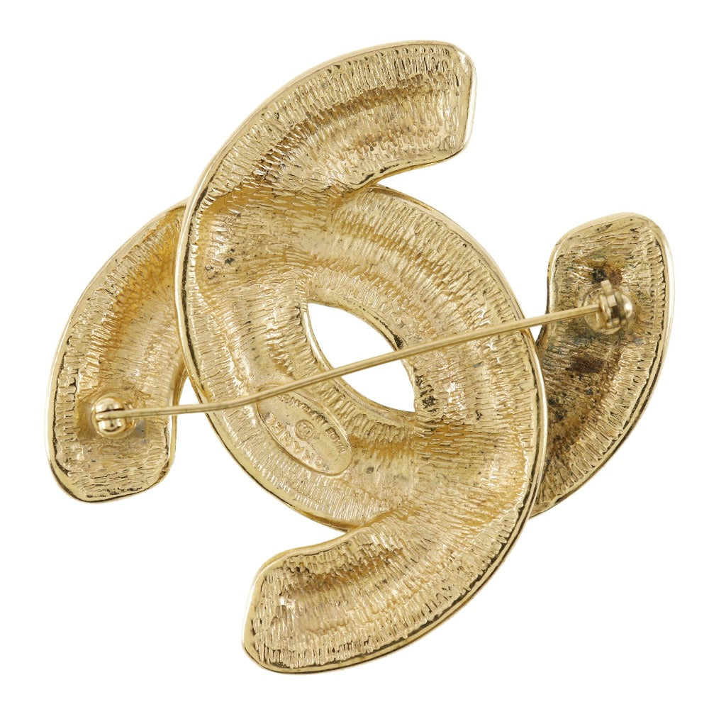 Chanel Brooch Plated COCO Mark Gold Handbag 2