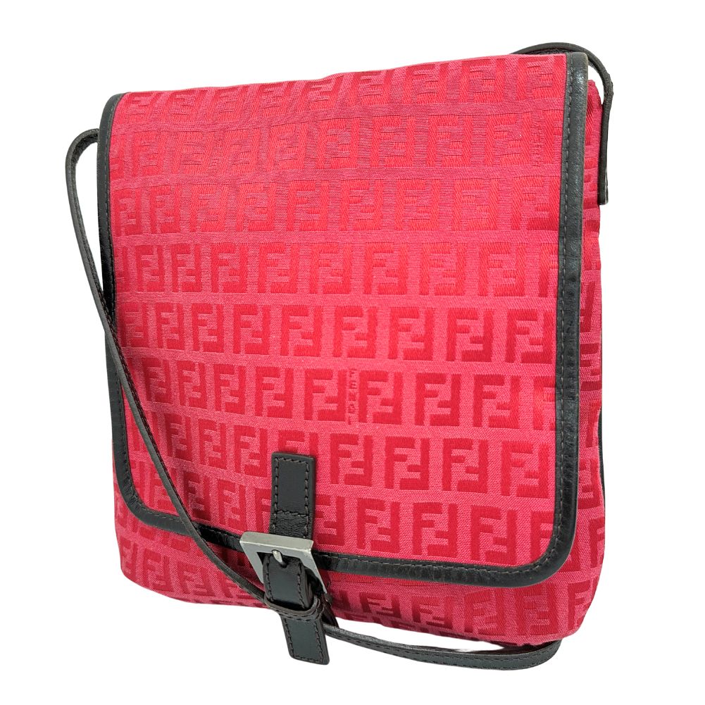 Fendi Zucca Shoulder Bag 8Bt052 Canvas