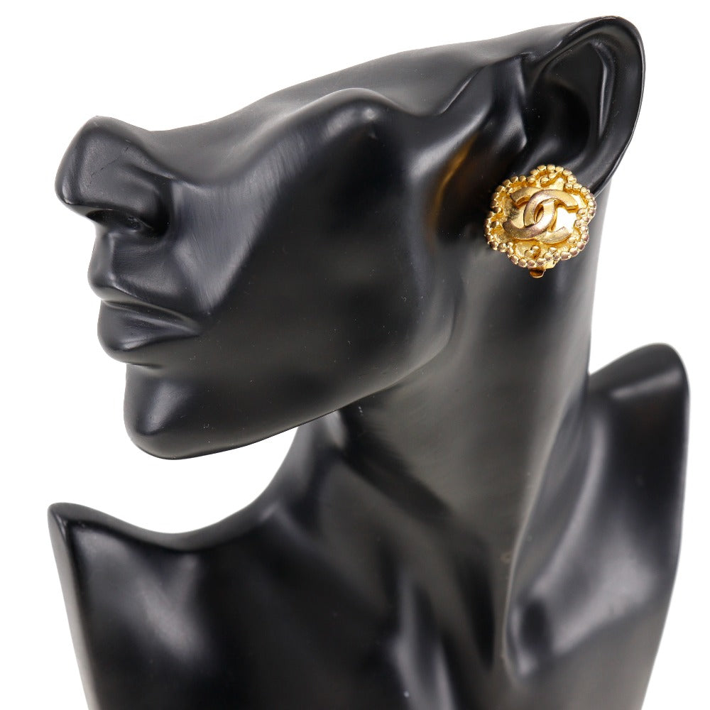 Chanel Gold Plated Earrings 96A