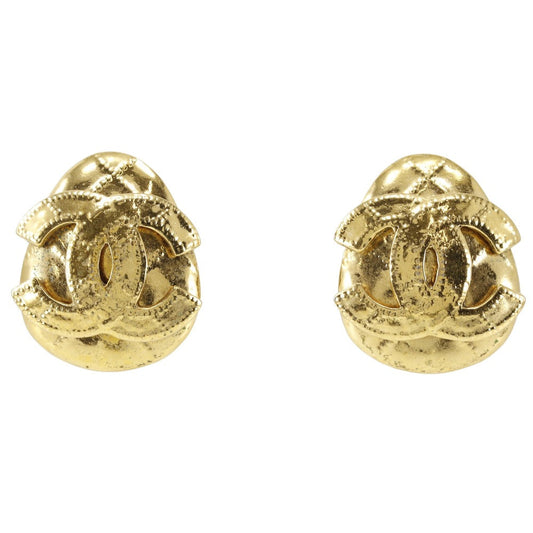 Chanel Coco Mark   Gold Earrings