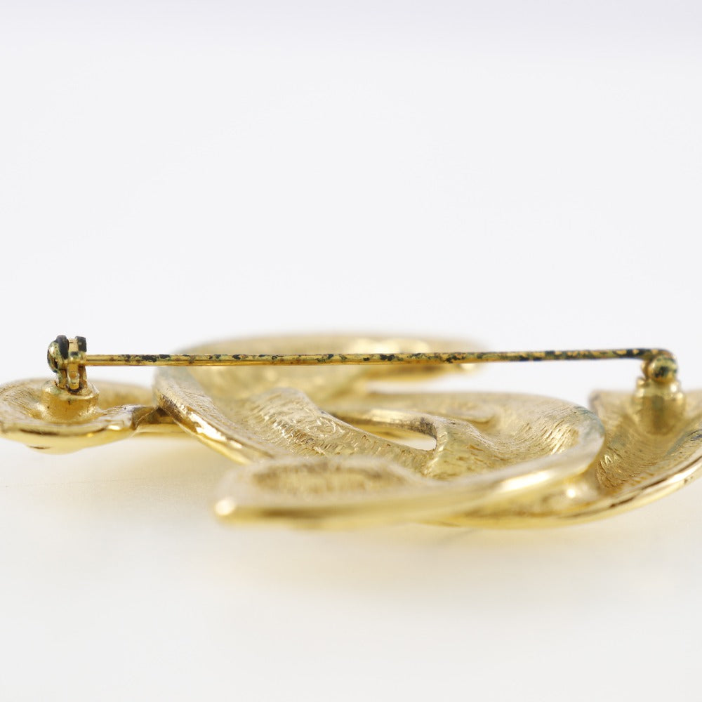 Chanel Brooch Plated Matrasse COCO Mark Gold Handbag 2