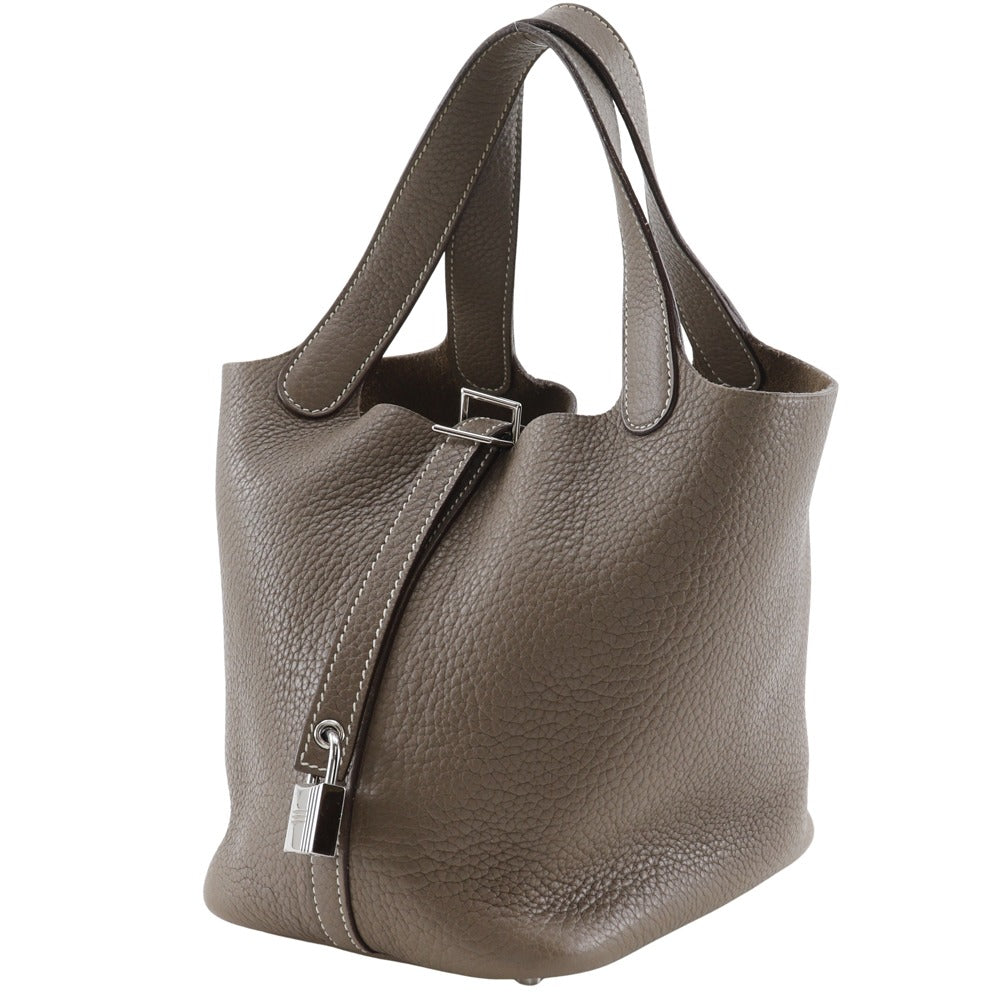 Taurillon Clemence Picotan Rock Pm Women Brown Travel Bag