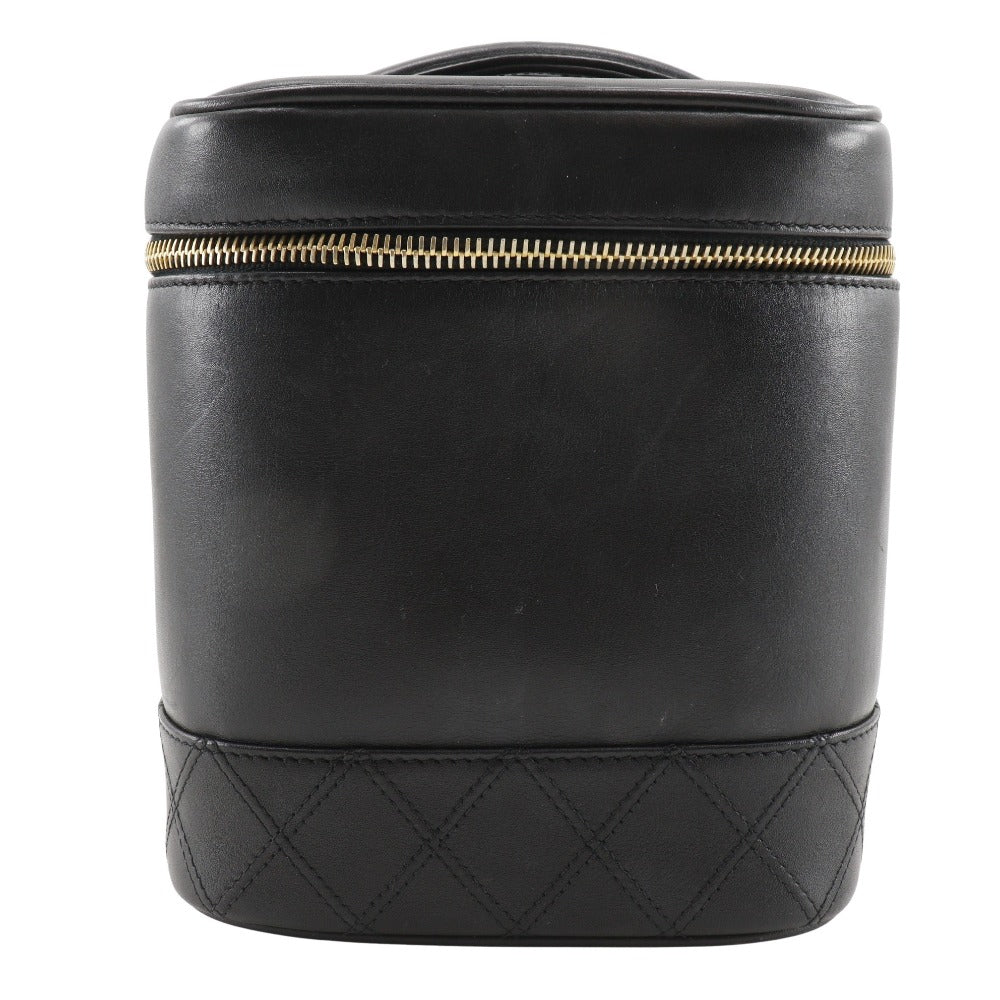 Chanel Vanity Pouch Lambskin Black Bag