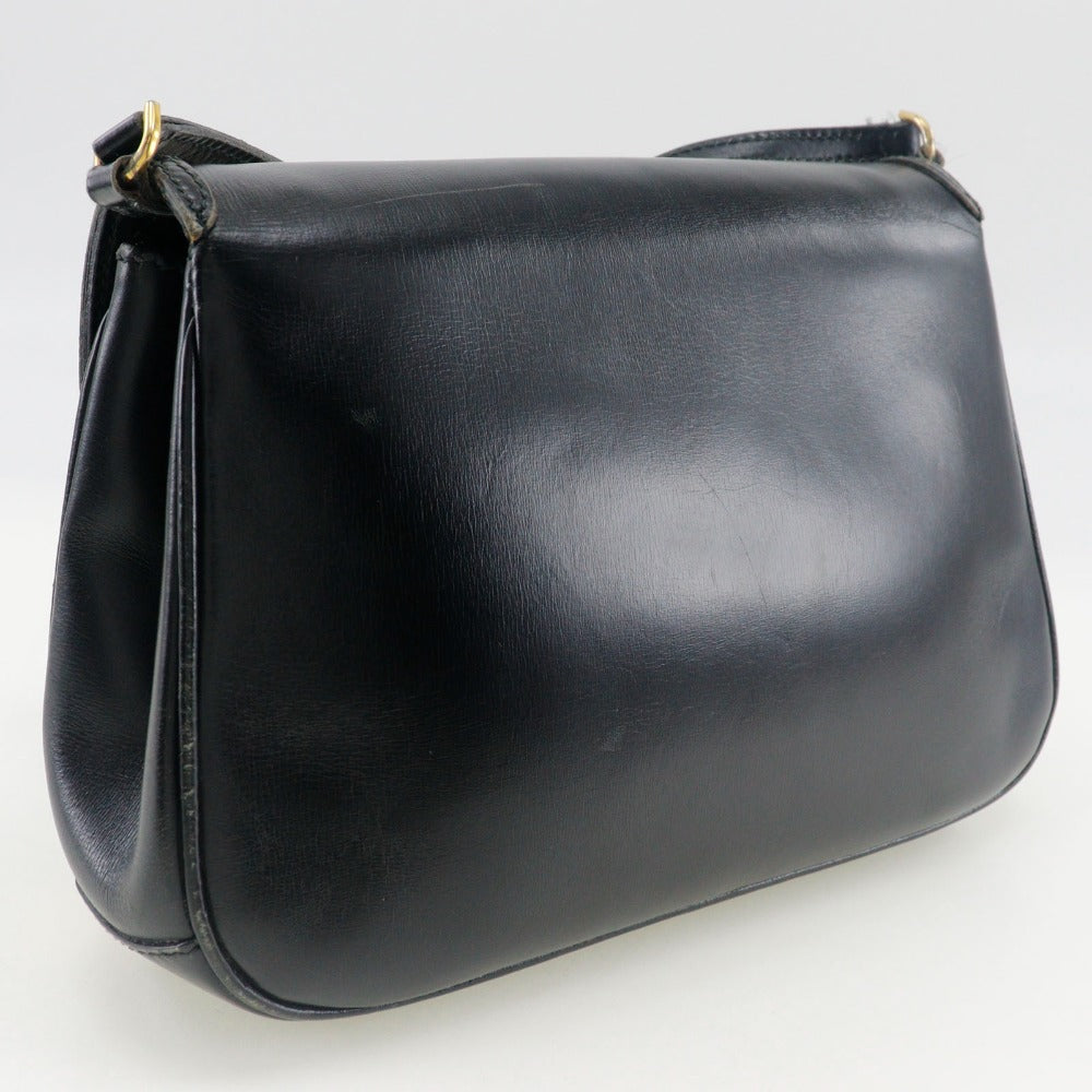 Gucci Sherry line Old Calfskin Black Shoulder Bag