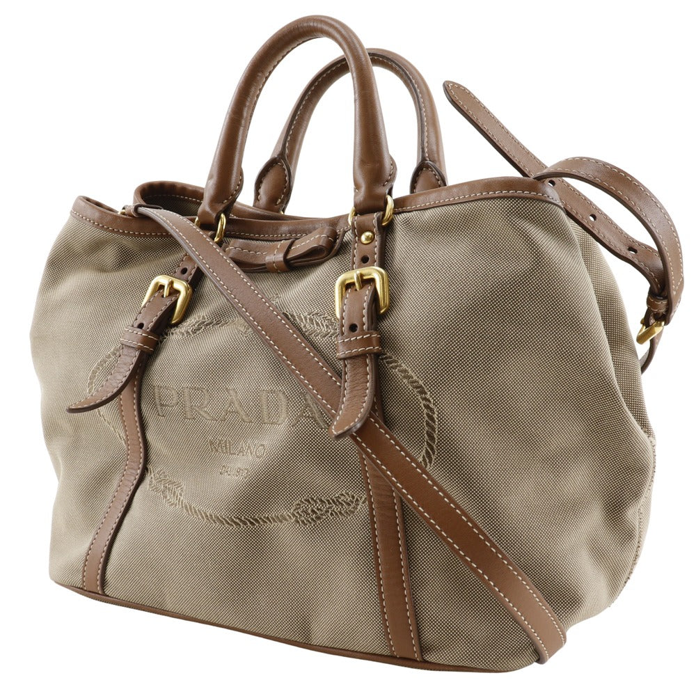 Wayshoulder Logo Women Leather Canvas Shoulder Bag