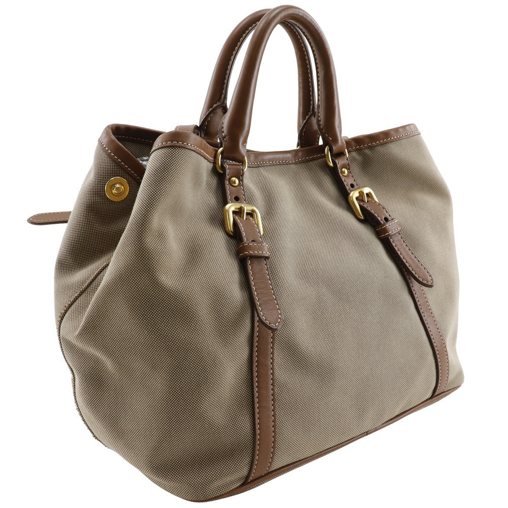 Wayshoulder Logo Women Leather Canvas Shoulder Bag