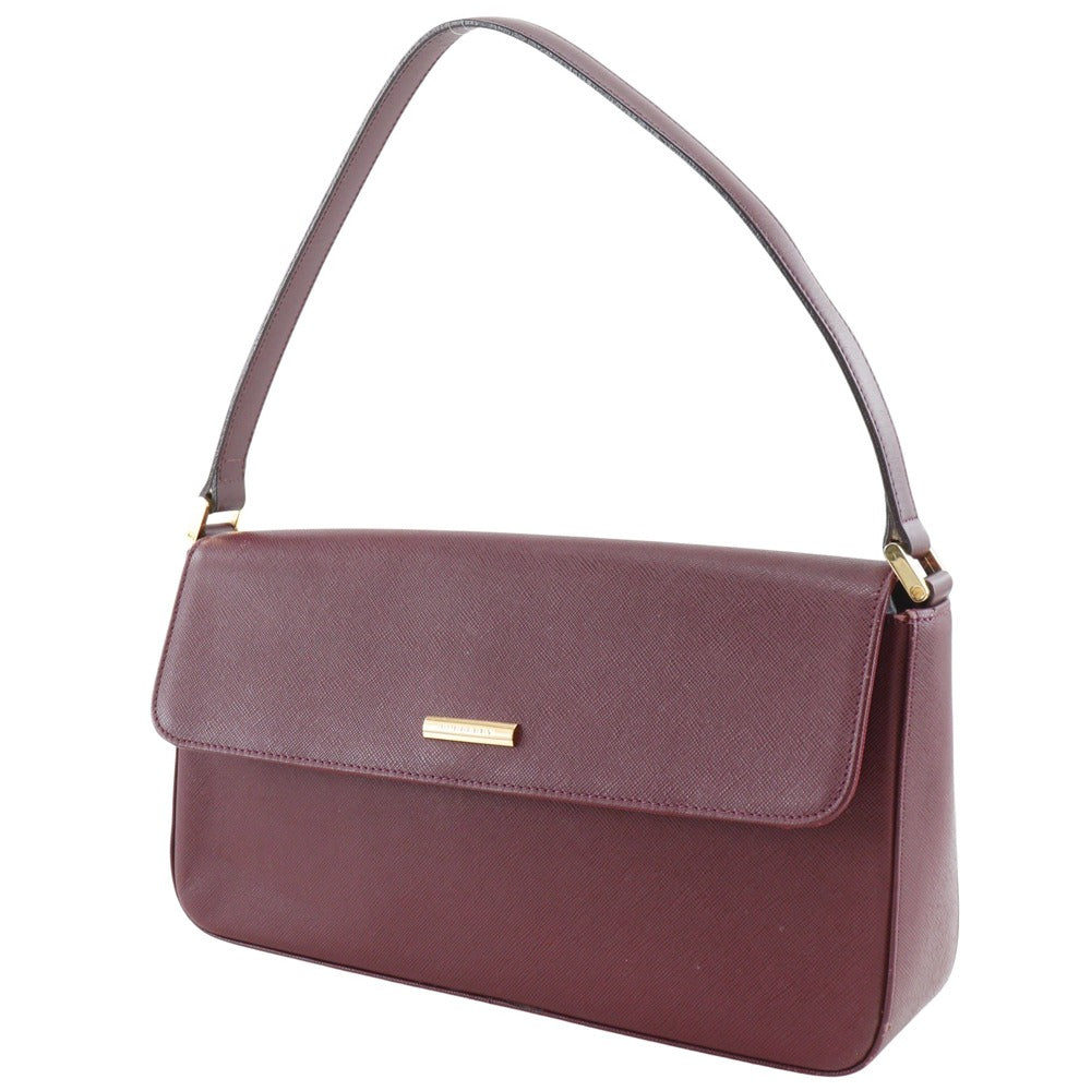 Burberry Shoulder Bag Bordeaux One Belt Hobo Women Leather