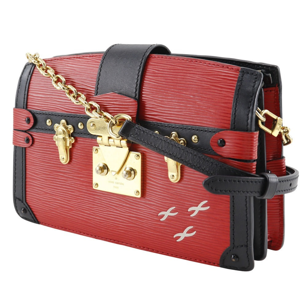 Louis Vuitton M51697 Epi 2-way Trunk Leather Red Shoulder Bag