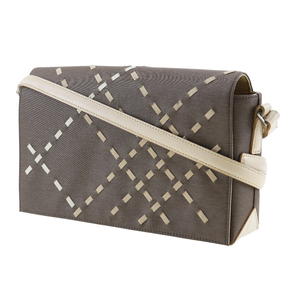 Burberry Shoulder Bag Women Satin Beige