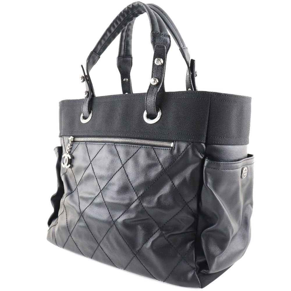 Chanel PVC Paris Biarritz Black GM Tote Bag