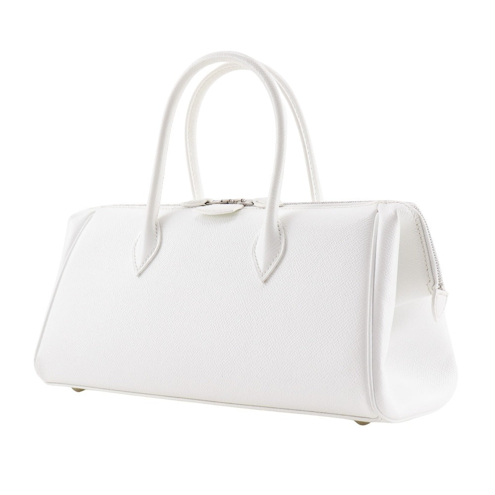 Hermes Handbag Epsom Parribonne Bay Pm Women White Travel Bag