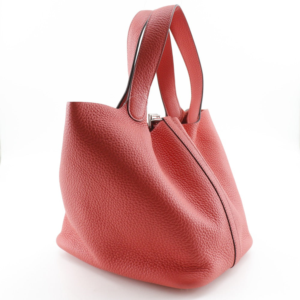 Taurillon Clemence Picotan Lock Mm Women Red Travel Bag
