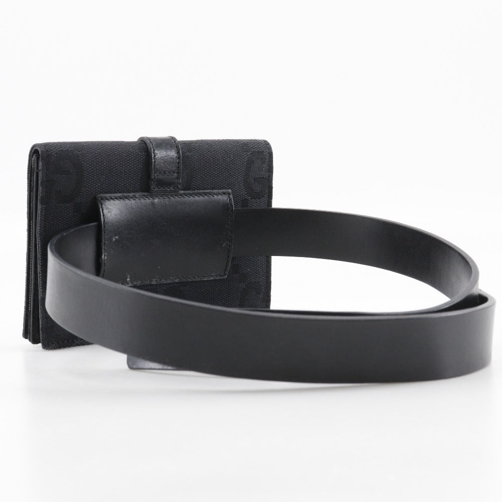 Gucci Waist GG Jackie line Canvas Black Belt