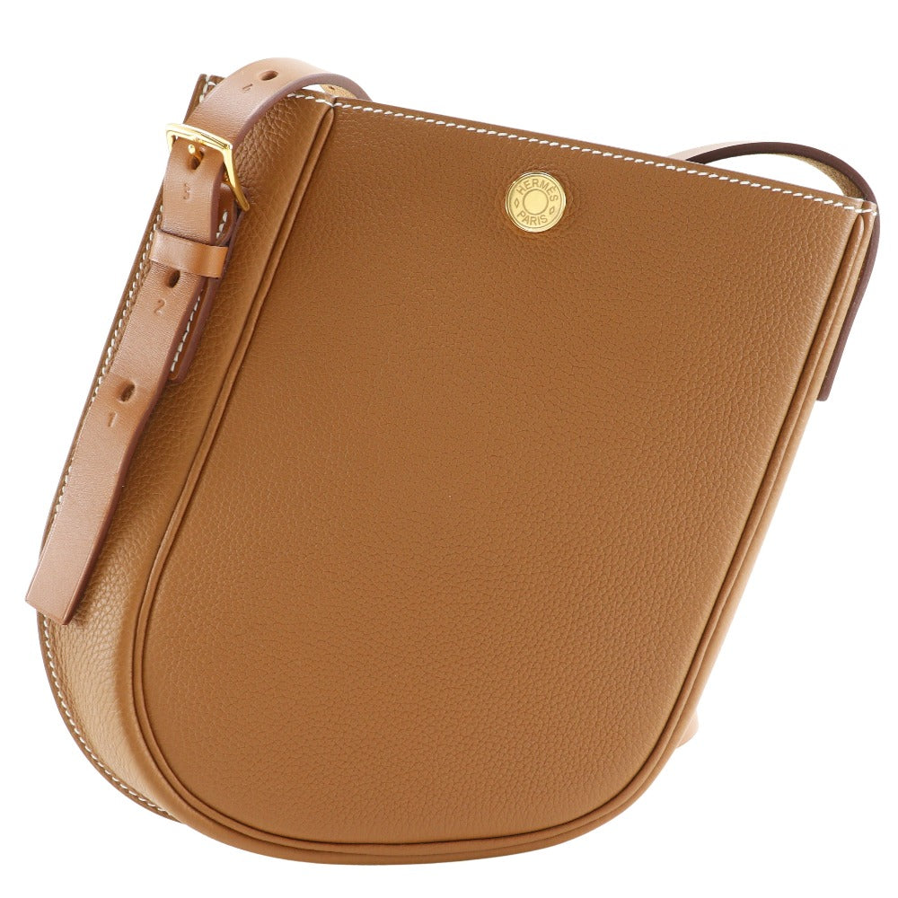 Hermes Shoulder Bag Togo Perspective Cavalier Unisex Unisex Brown