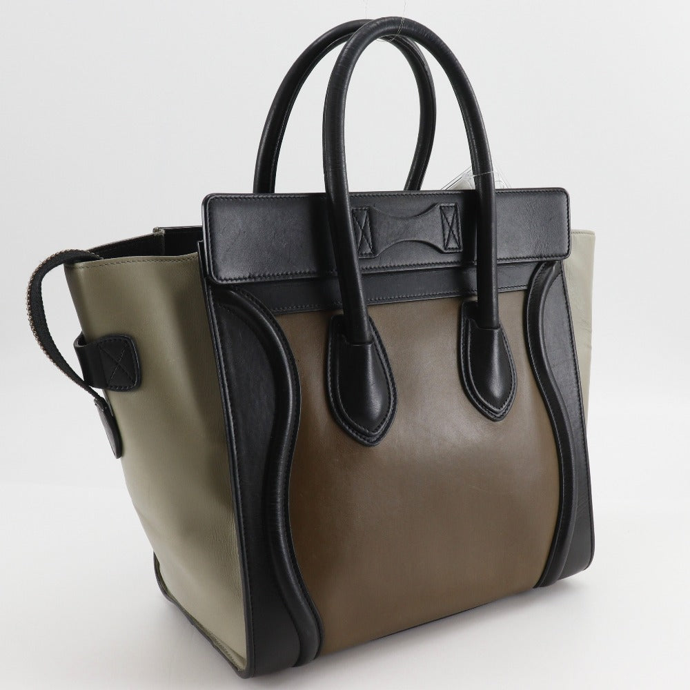 Calfskin Luggage Micro Shopper Women Brown Travel Bag