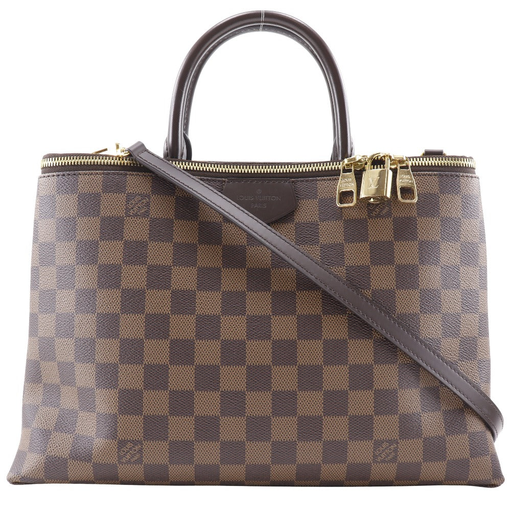 Louis Vuitton N41582 Damier 2WAYShoulder Brompton Canvas Brown Shoulder Bag