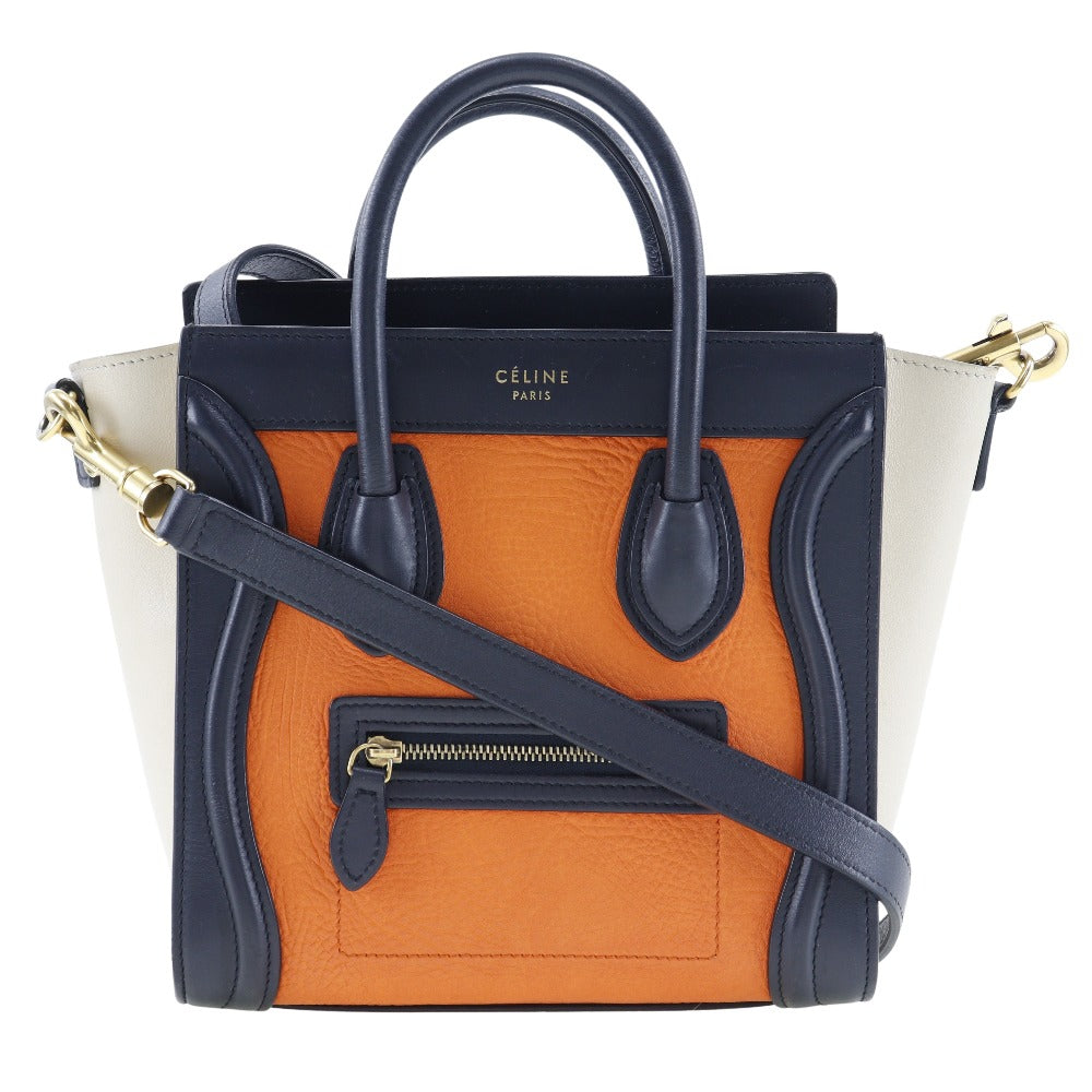 Shoulder Bag Calfskin Luggage Nano Shopper Women Black