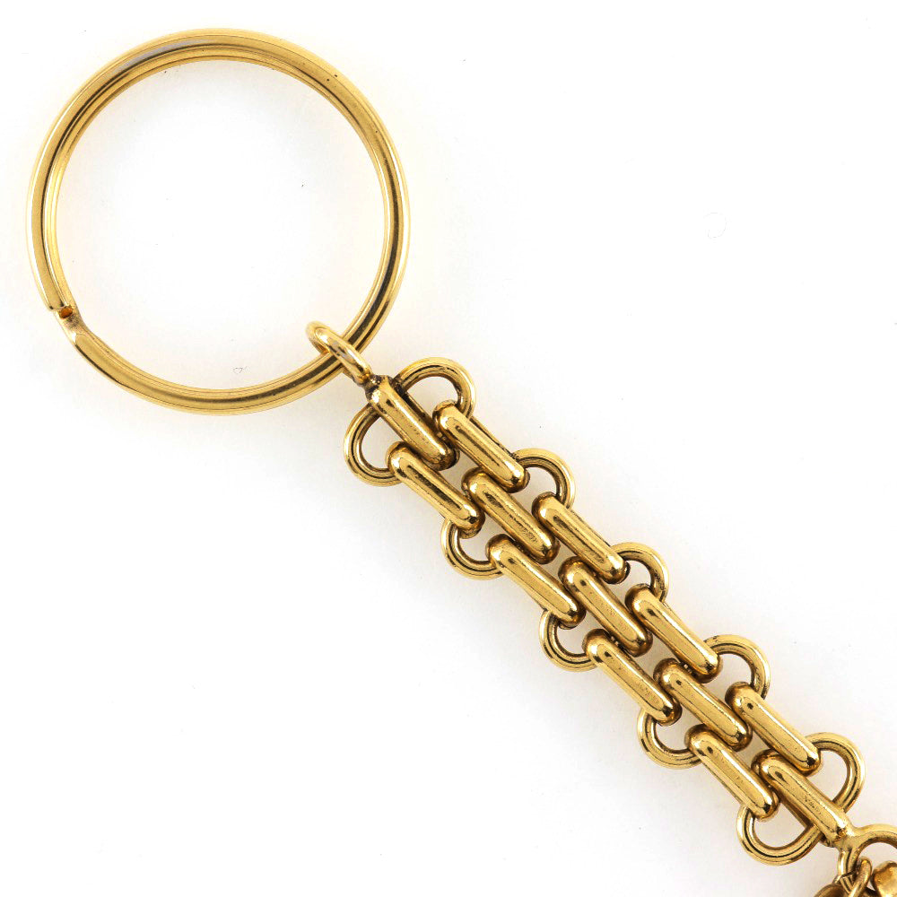 CHANEL key ring Plated Gold gold Bag charm Key ring COCO Mark Women  