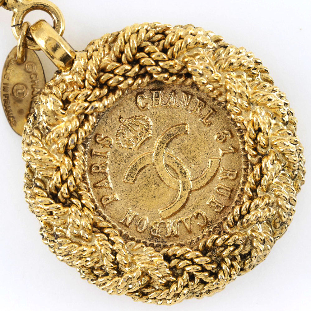 CHANEL key ring Plated Gold gold Bag charm Key ring COCO Mark Women  