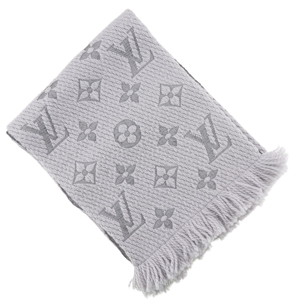 Louis Vuitton Scarf silk Esharp Logomania Wool Gray Apparel