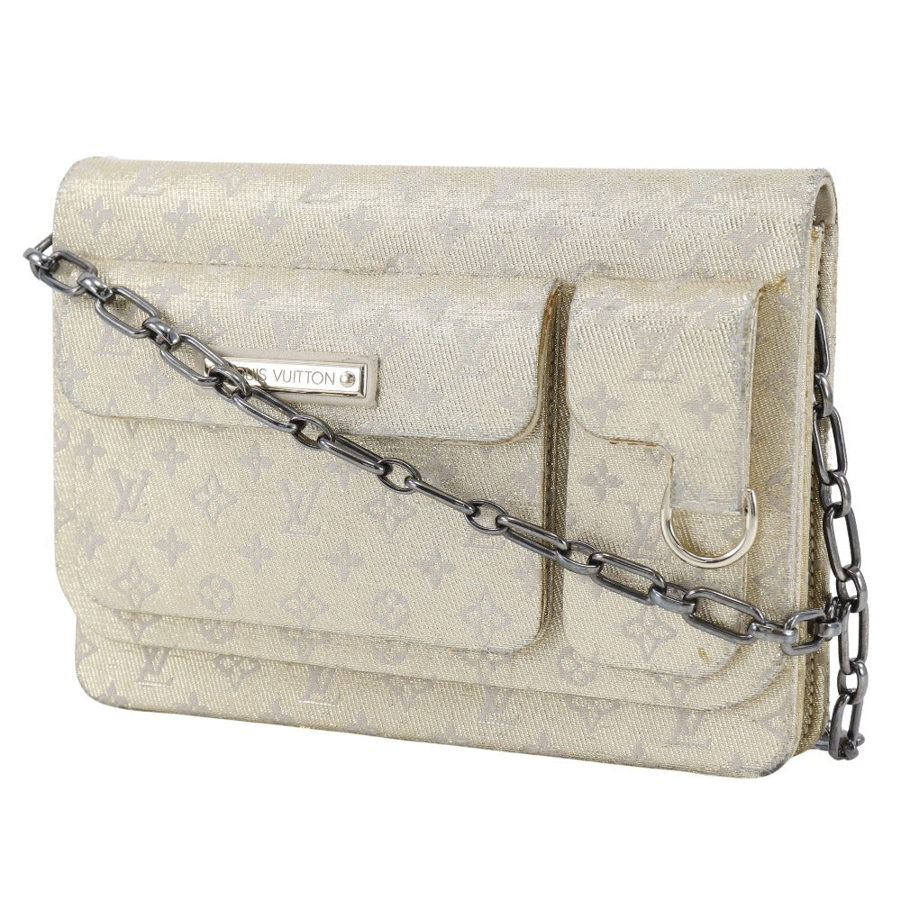 Louis Vuitton Model number unknown Shine Monogram Gold Shoulder Bag