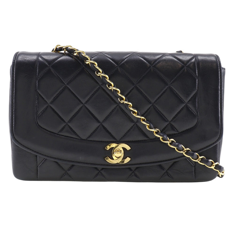 Chanel lambskin ChainShoulder Black Shoulder Bag