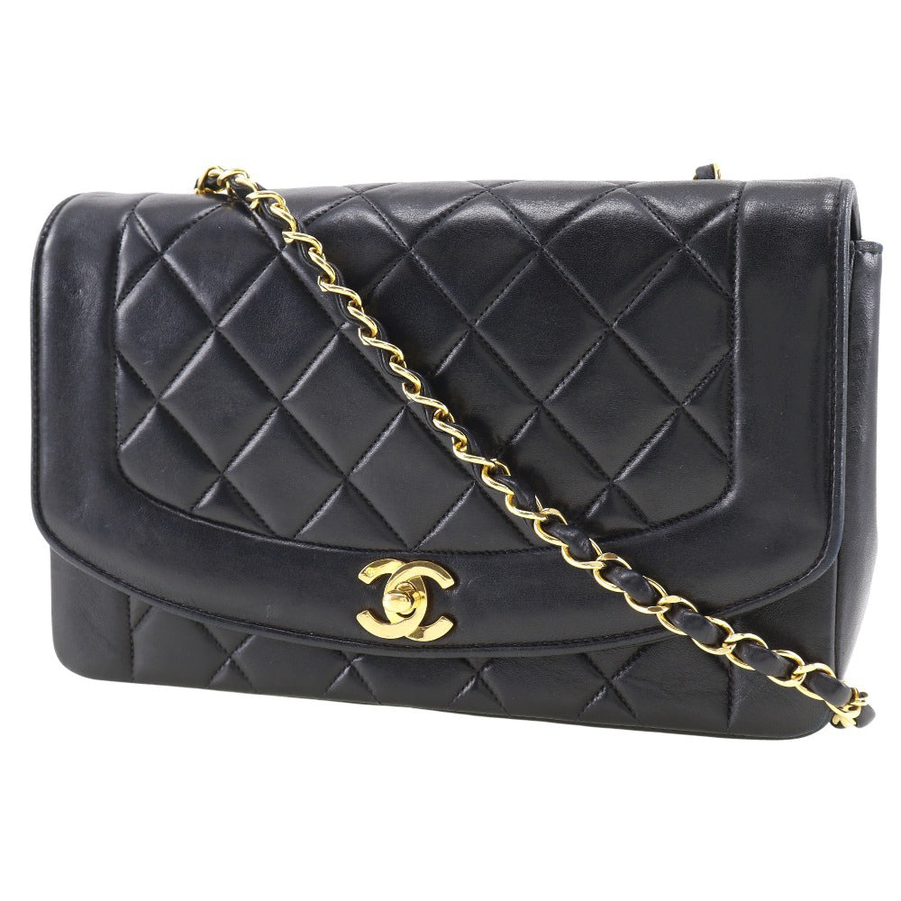 Chanel lambskin ChainShoulder Black Shoulder Bag