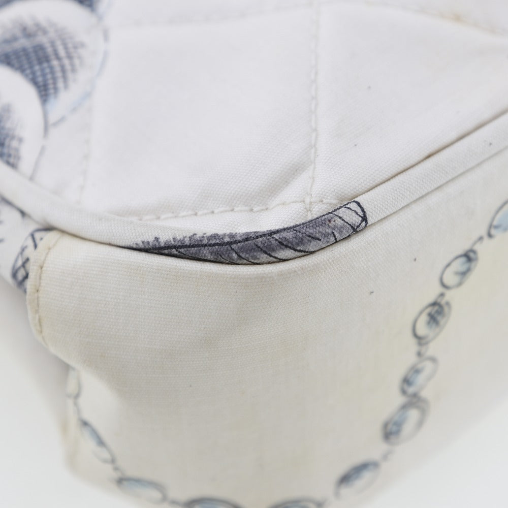 CHANEL Handbag canvas white Women  