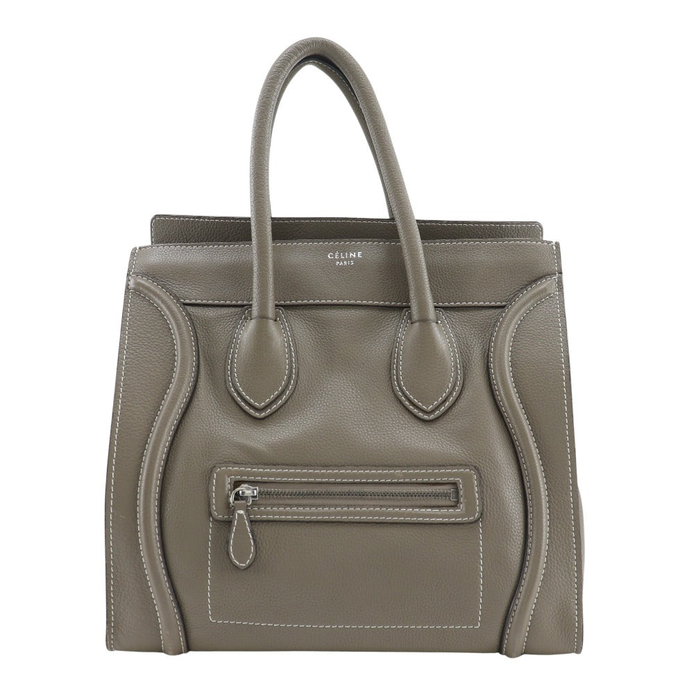 Tote Bag Gray Luggage Women Leather Mini