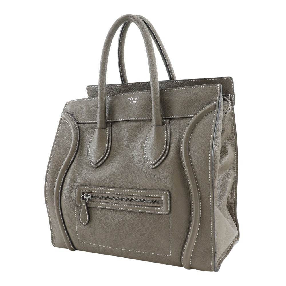 Tote Bag Gray Luggage Women Leather Mini