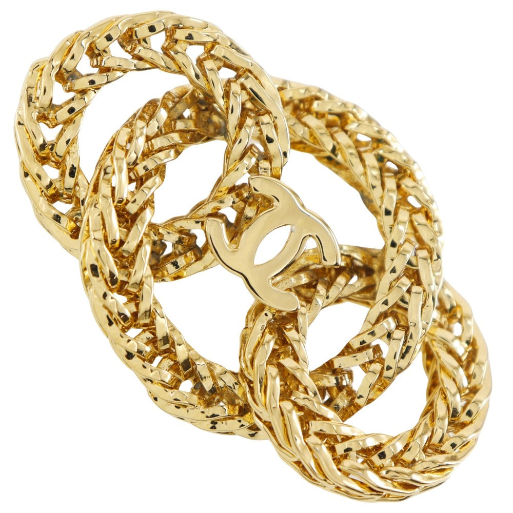 CHANEL Brooch Plated Gold gold Women New