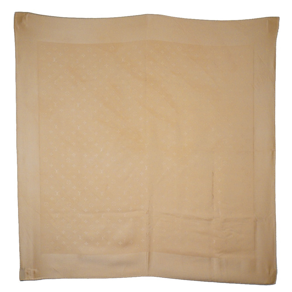 Louis Vuitton scarf silk Beige