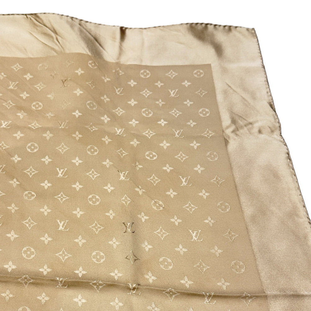 Louis Vuitton scarf silk Beige