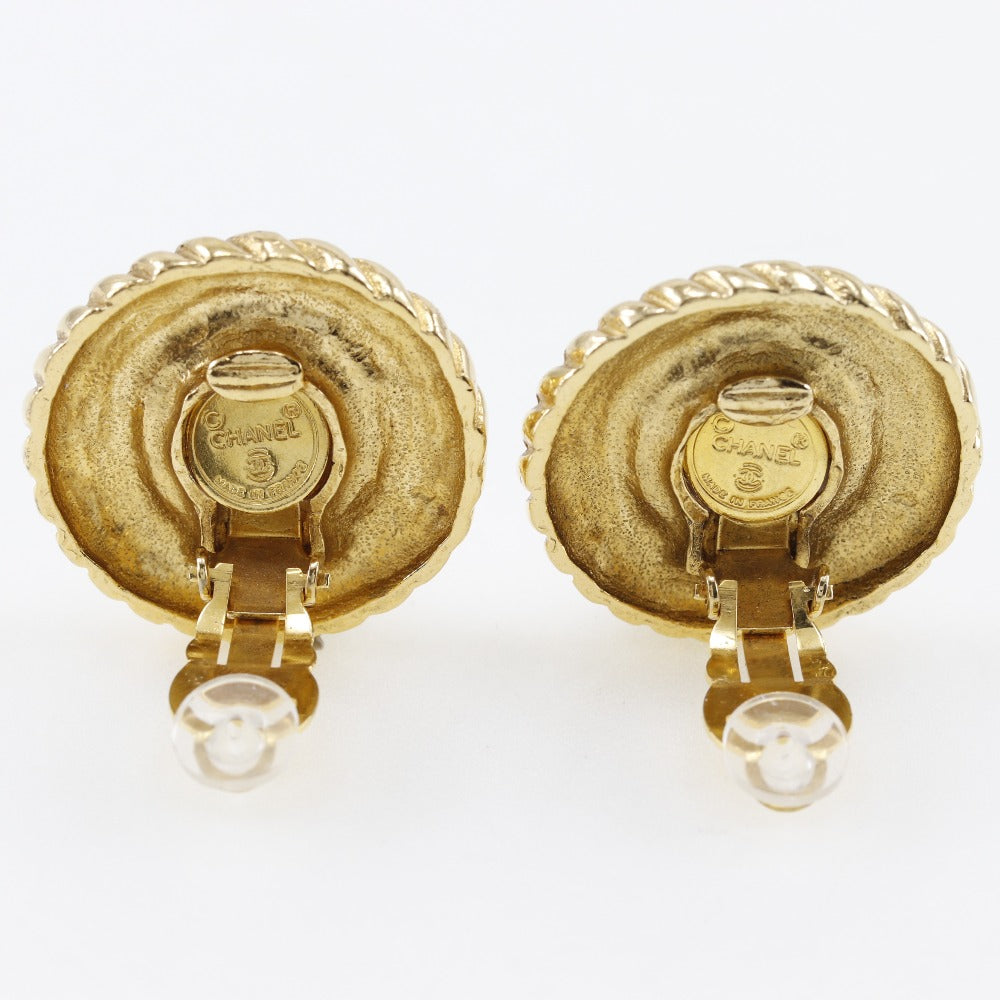 CHANEL Earring Plated Gold, Faux Pearl gold Women  