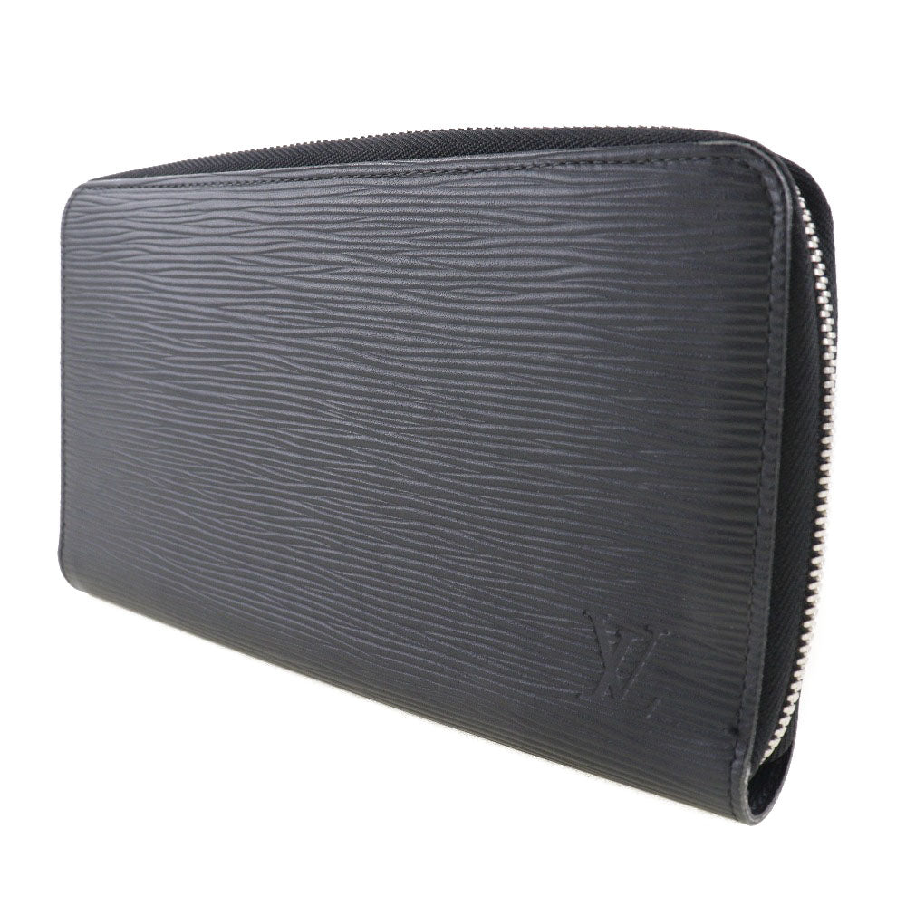 Louis Vuitton Long Purse M60632 Epi Zippy Leather Black Wallet Case