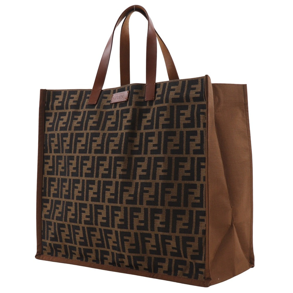 Fendi Handbag 8Bh235 Gkf Tote Bag Zucca Unisex Unisex Canvas Nylon Brown