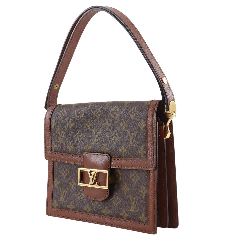 Louis Vuitton M51410 Sac Dauphine Monogram Canvas Brown Shoulder Bag