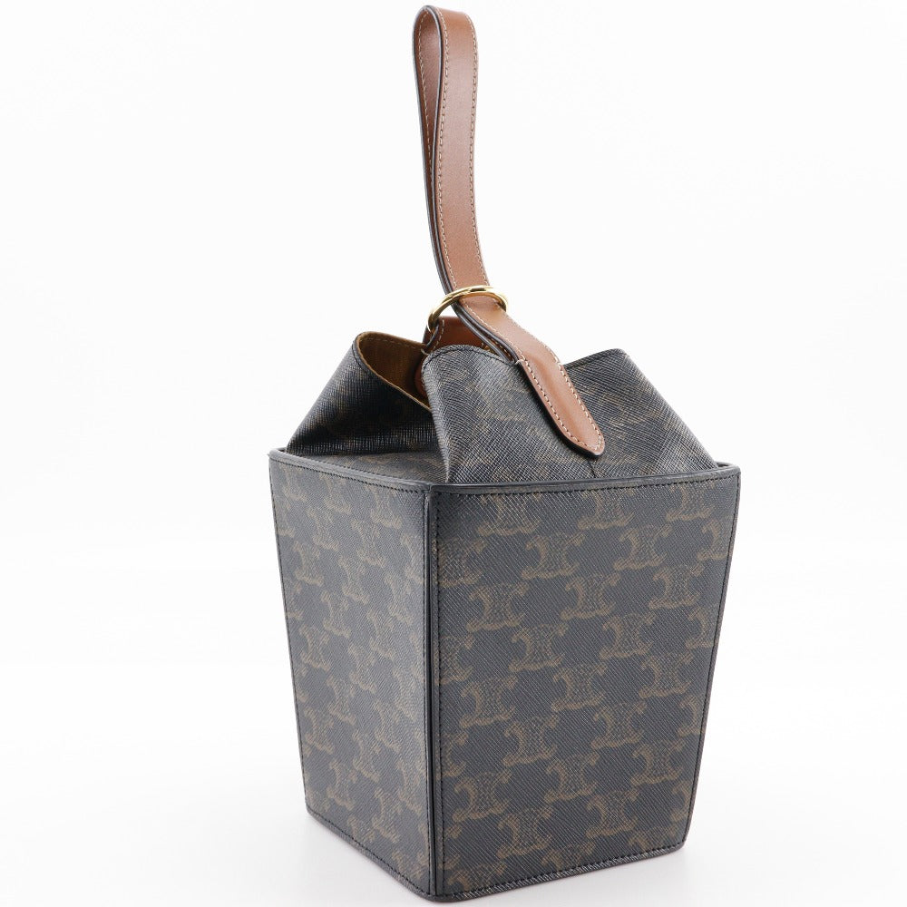 Pvc Triomphe Strap Box Women Black Brown Travel Bag