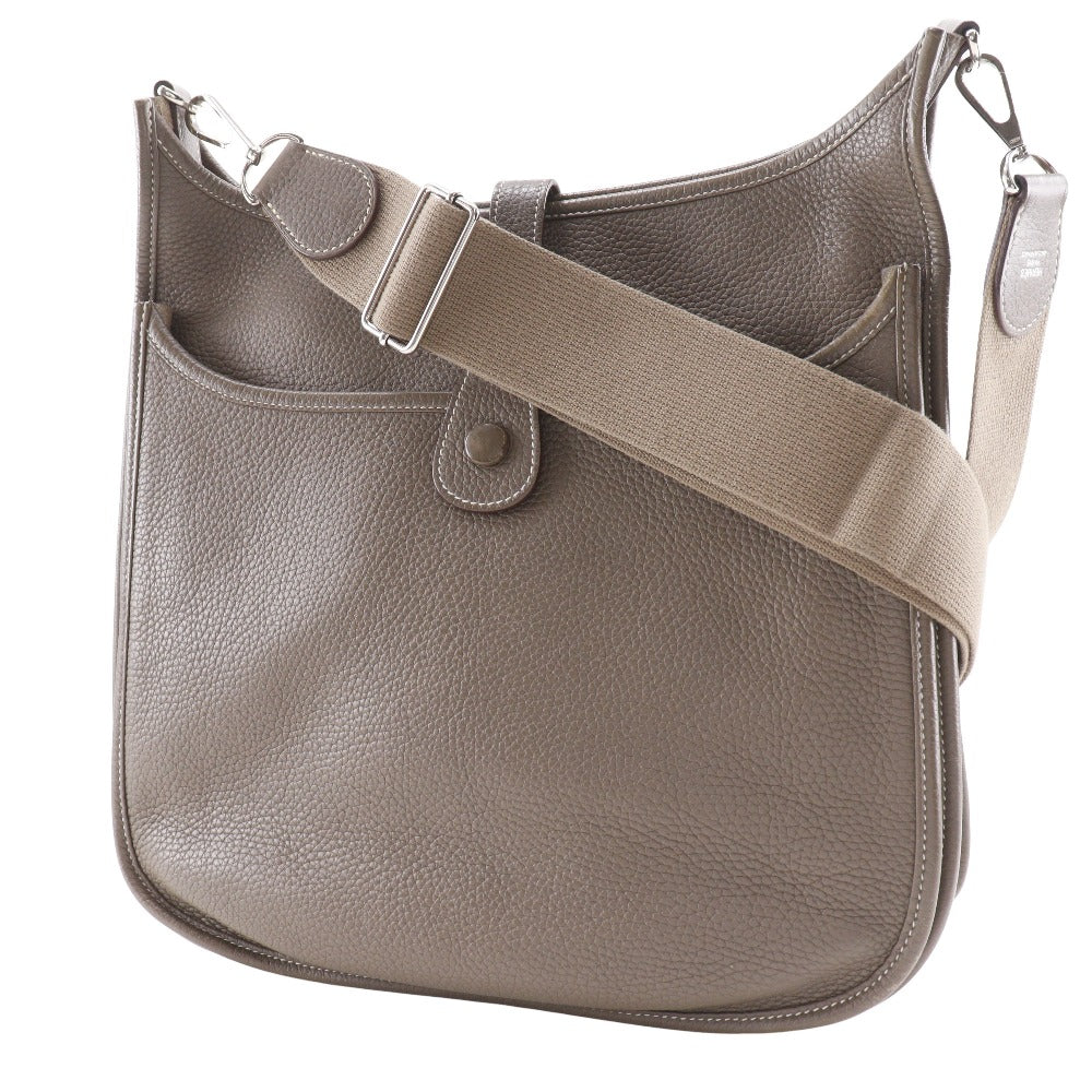 Hermes Shoulder Bag Taurillon Clemence Evelyn Evelyn Gm Women Brown