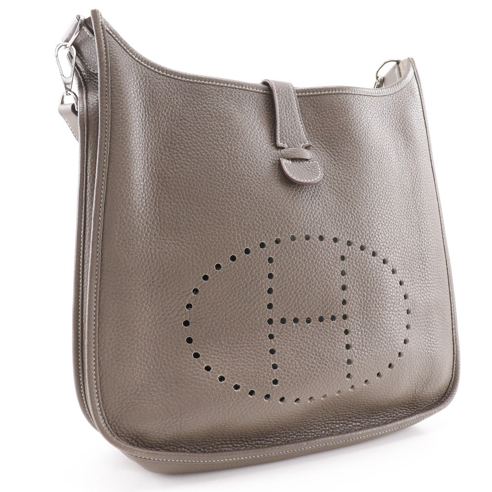 Hermes Shoulder Bag Taurillon Clemence Evelyn Evelyn Gm Women Brown