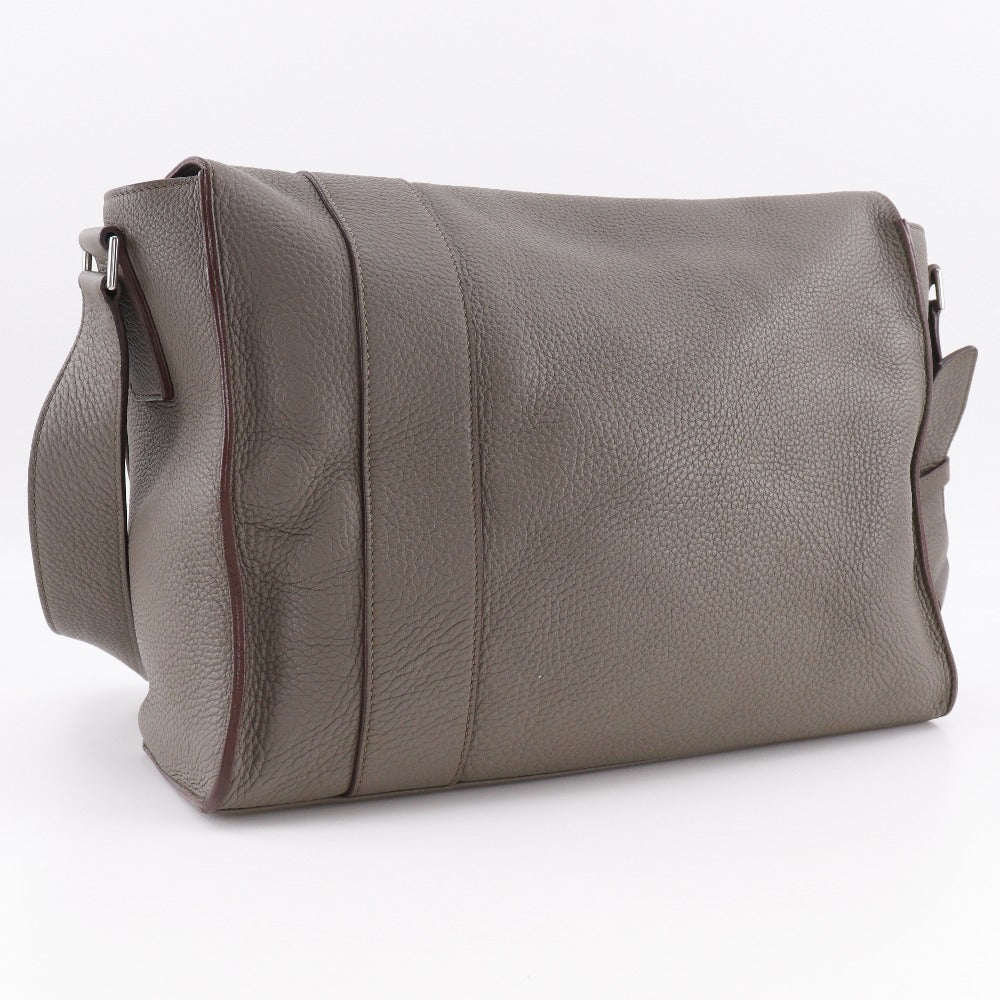 Hermes Shoulder Bag Taurillon Clemence Sac Alfred Mens Brown