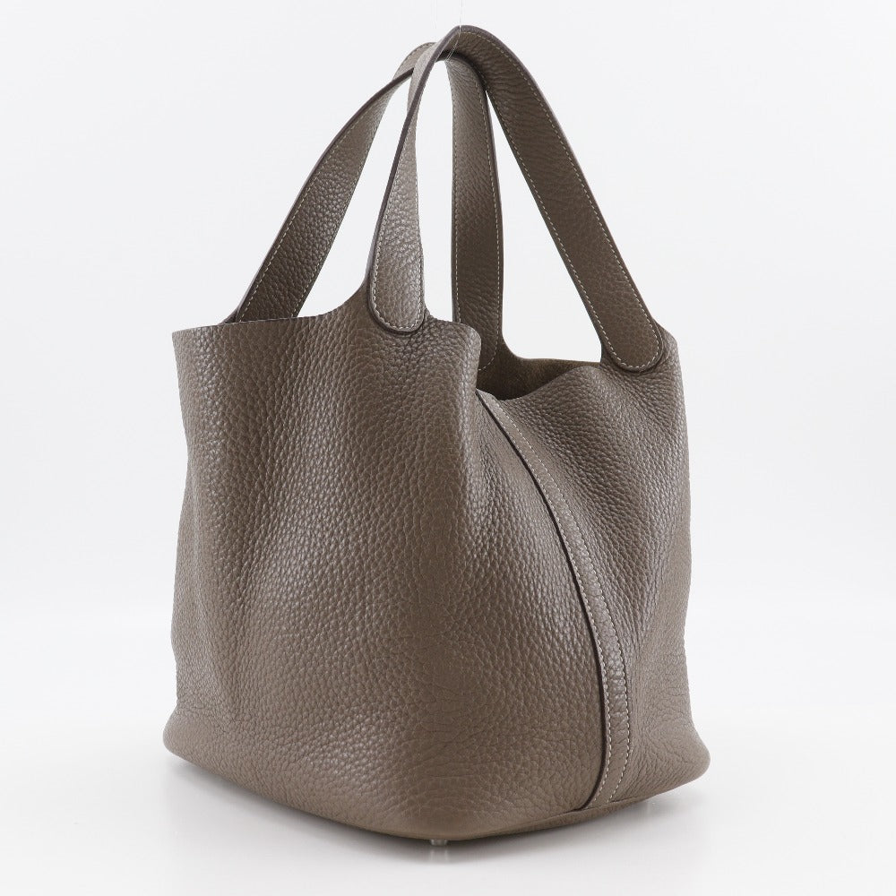 Taurillon Clemence Pico Lock Mm Black Tan Travel Bag