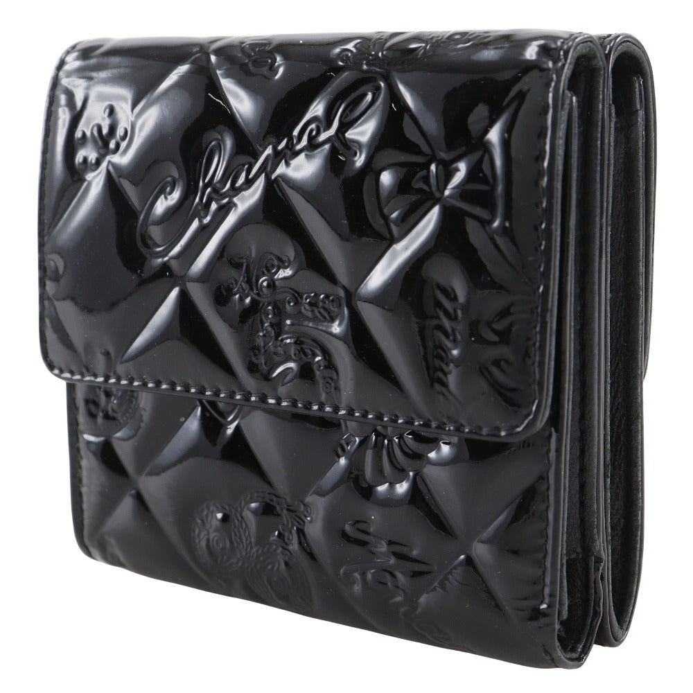 Chanel Icon Line Patent Leather Wallet
