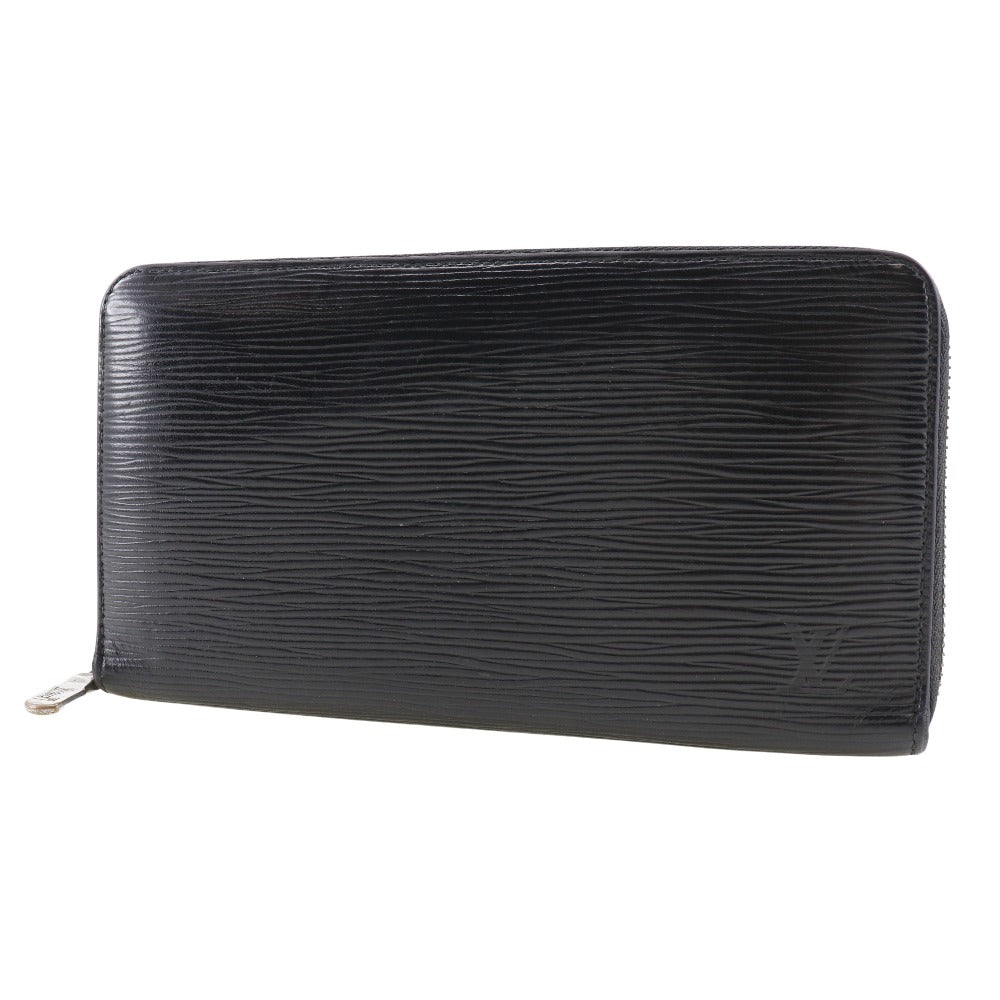Louis Vuitton Long Purse M62643 Epi Zippy Leather Black Wallet Case