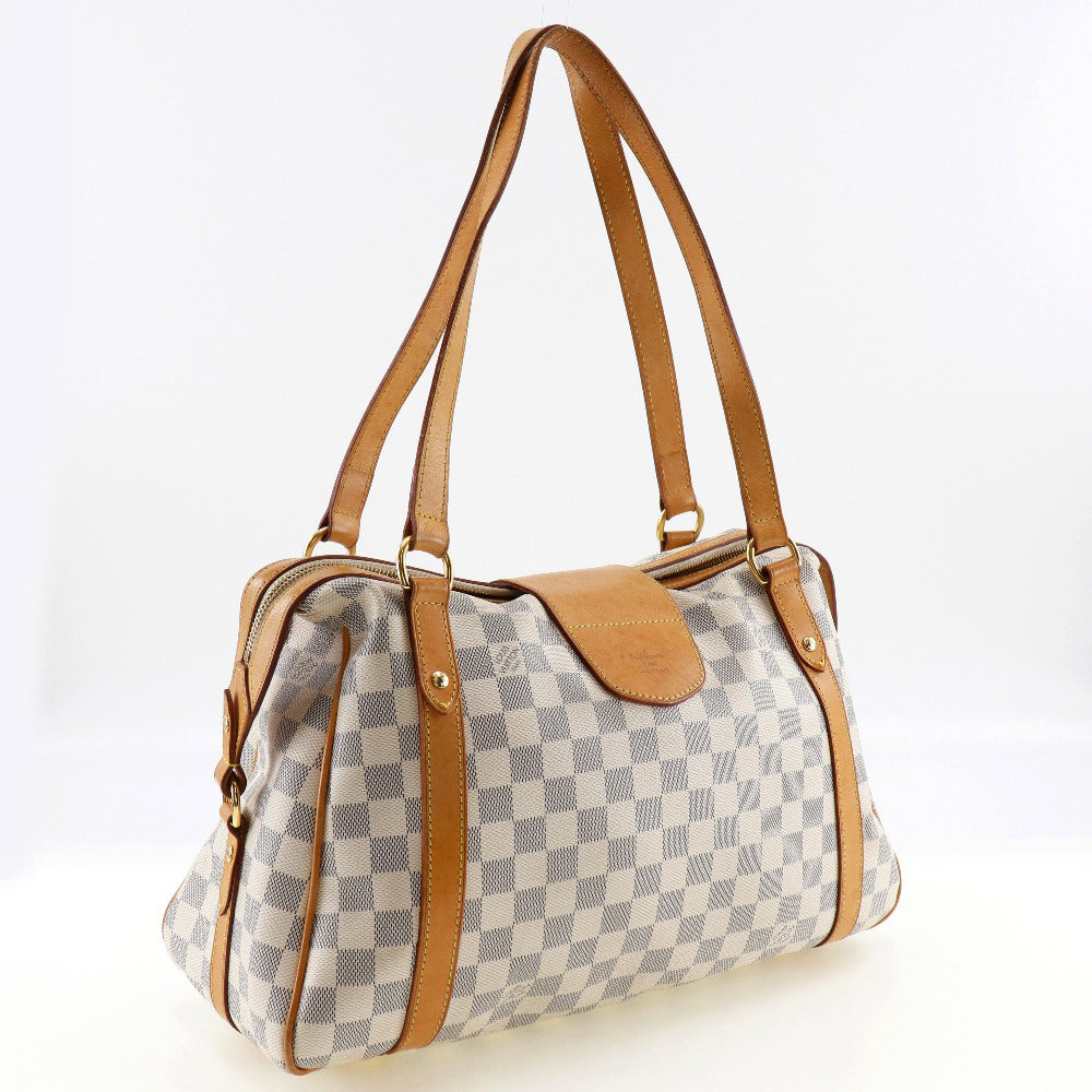 Louis Vuitton N42220 Damier Azur Stresa PM Canvas White Shoulder Bag