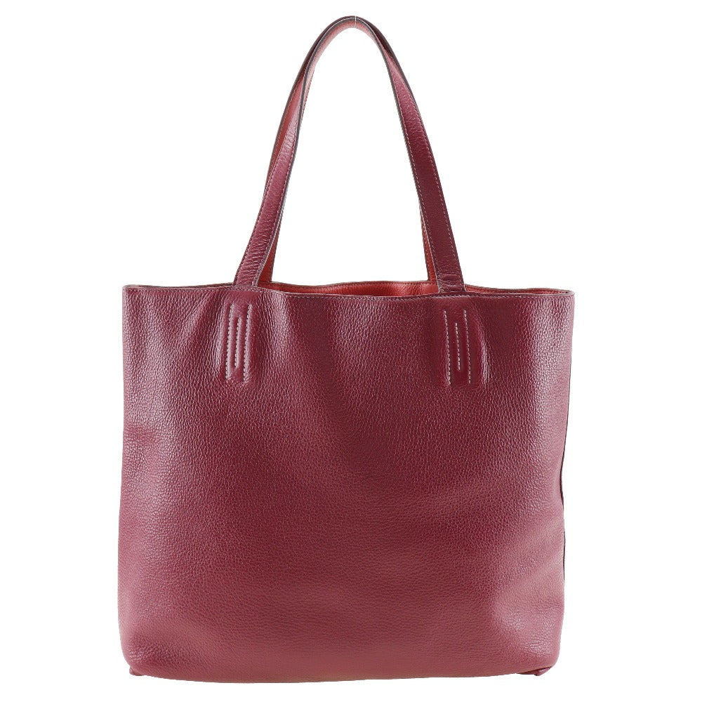 Hermes Tote Bag Taurillon Clemence Bougainvillea Reversible Doble Sense