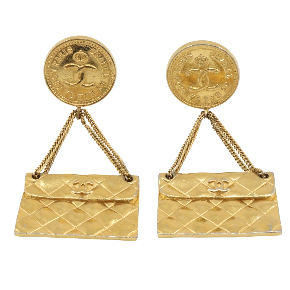 CHANEL Earring Plated Gold gold Matrasse Women  