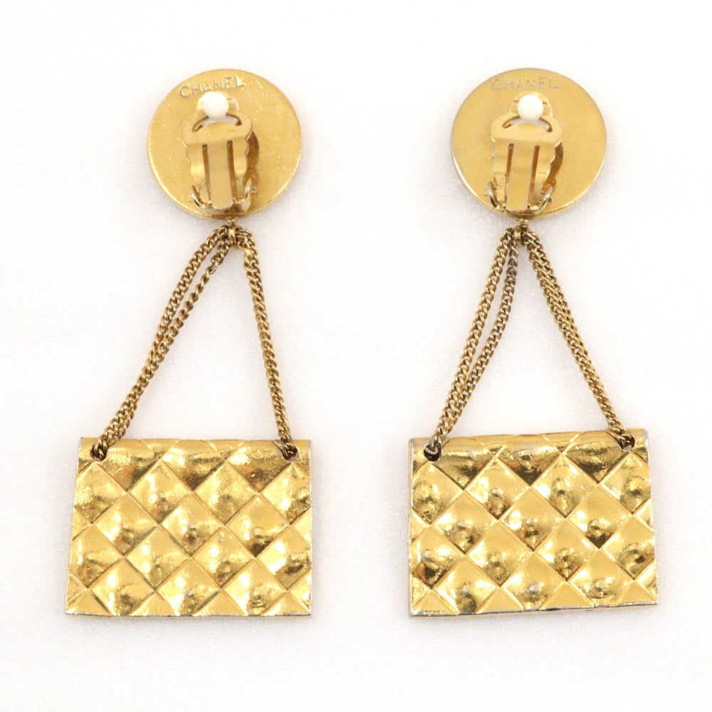 CHANEL Earring Plated Gold gold Matrasse Women  